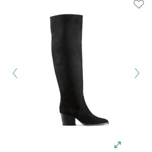 NWT Vince Camuto Nestel Knee High Black Suede Boot